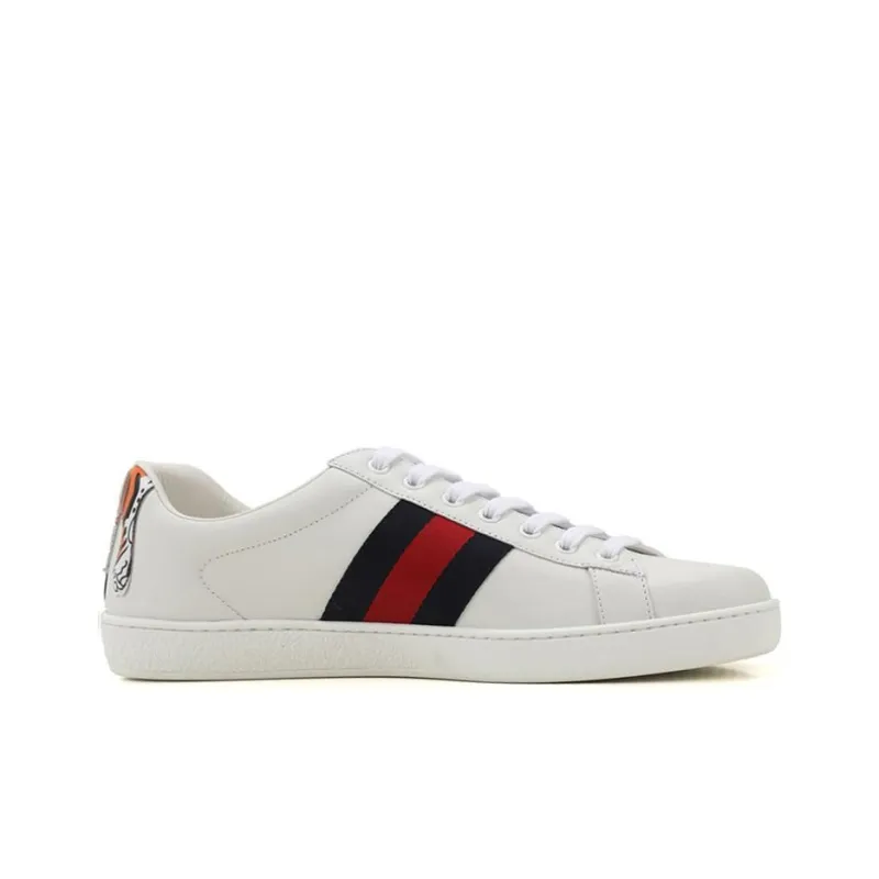 GUCCI Ace Vintage Web Lace-Up 'Tiger Patch'-1