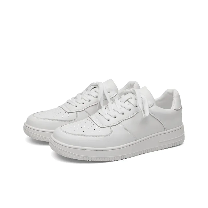Beidouniao Low Top Skateboard Shoes Men's White-3
