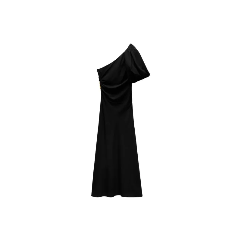 ZARA Short Sleeved Dresses Women's Black-1