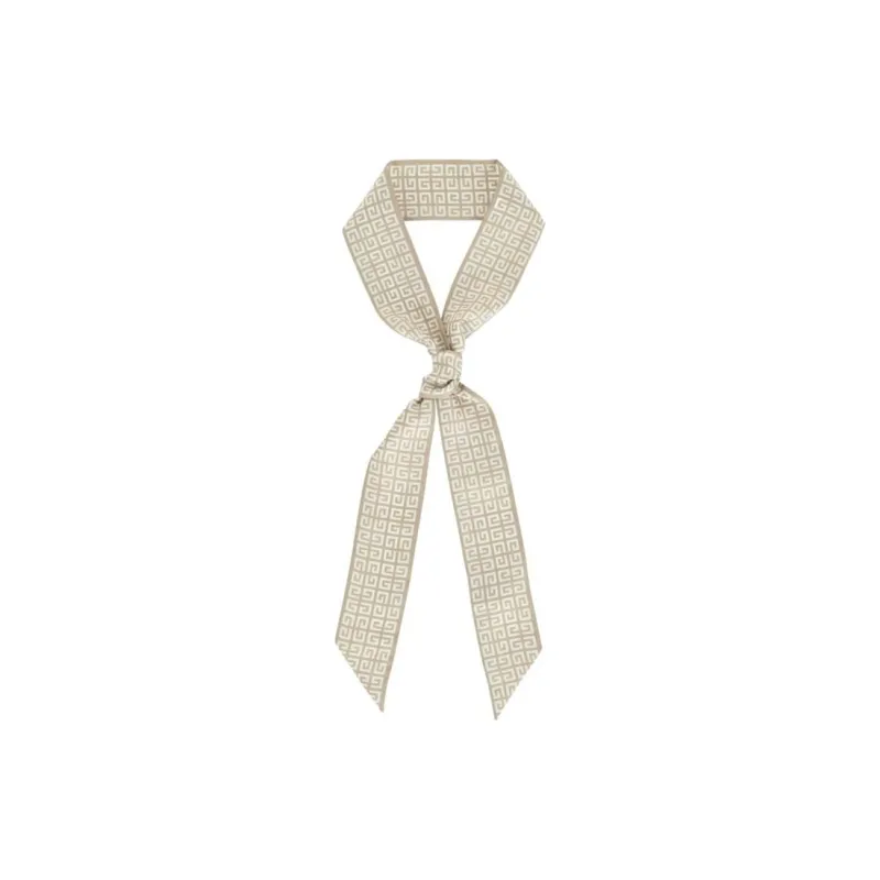 GIVENCHY Silk Scarves Women's Beige-0