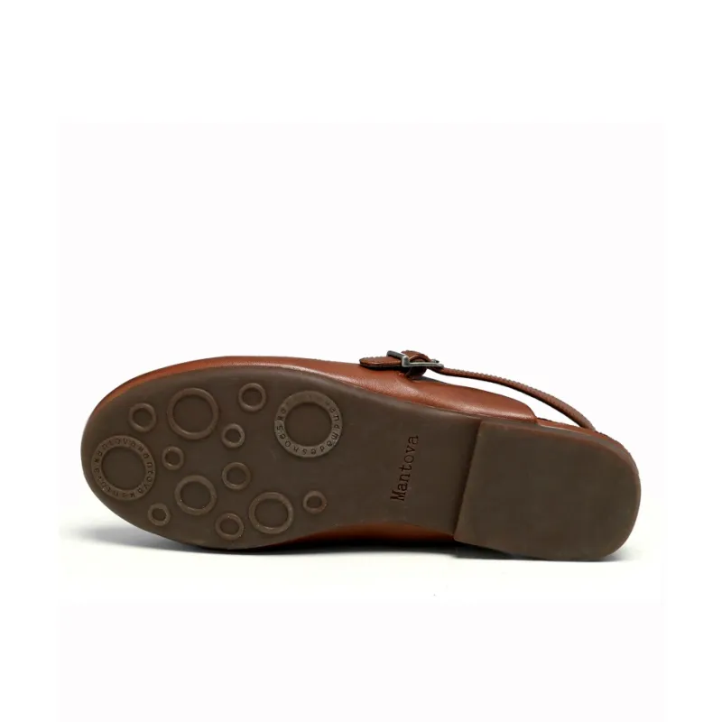 MANTOVA Casual Single Shoes Low Heel Women's Coffee-3
