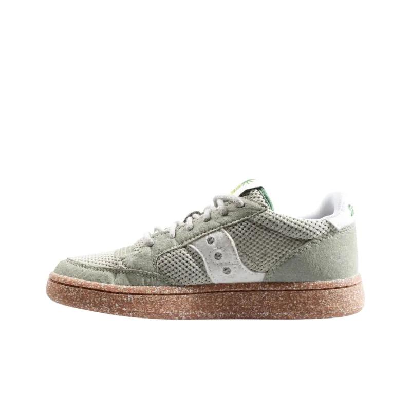 Saucony Jazz Court Anti Slip Wear Resistant Low Top Skateboard Shoes Unisex Green-0