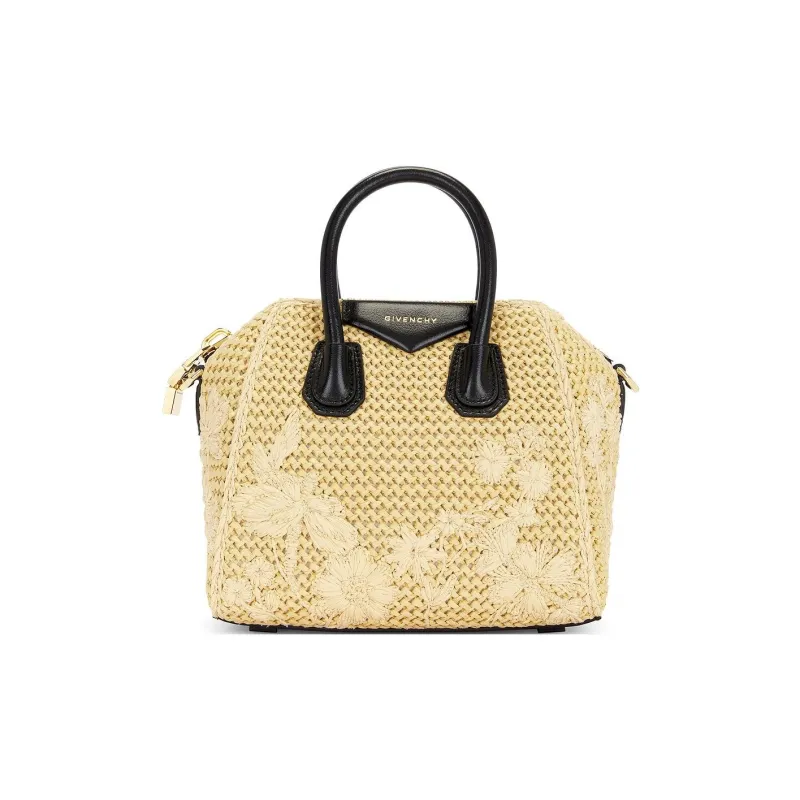 GIVENCHY Raffia Shoulder Bag Crossbody Bag Handbag Mini Women's Natural-0