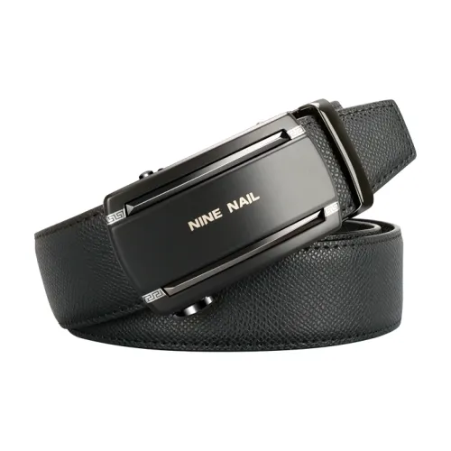 NINE NAIL Nine Section Stud Classic Cow Leather Leather Belts Men's Width  3.5cm