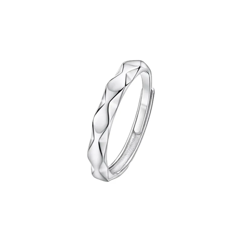 MAGICPOLE 925 Sterling Silver Zircon Rings Unisex Silver-0