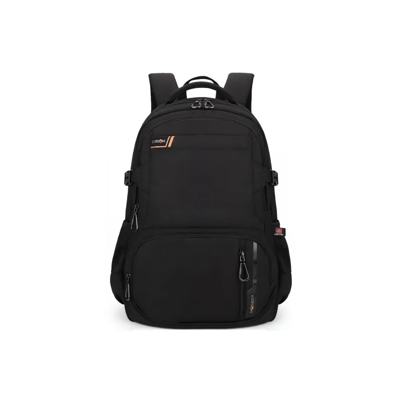 EDISON Water Repellent Oxford Fabric Casual Campus Backpack Handbag Regular Unisex Black/Red/Blue/Ecru-0