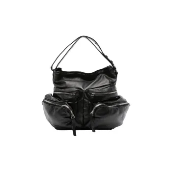 Vic Matie Leather Shoulder Bag