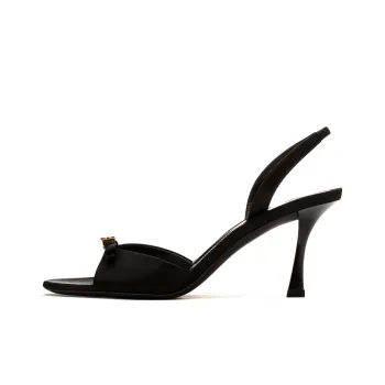 Givenchy Slingback One Strap Sandals 8cm Women's Black