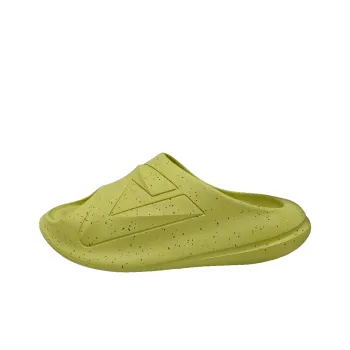 PEAK Very Small Fat Drag Slide Slippers Men Green Polka Dot