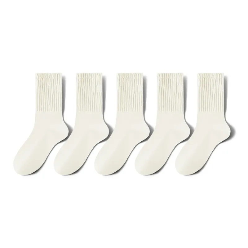 MIIOW Mid Calf Socks Women's 5 Pack-8