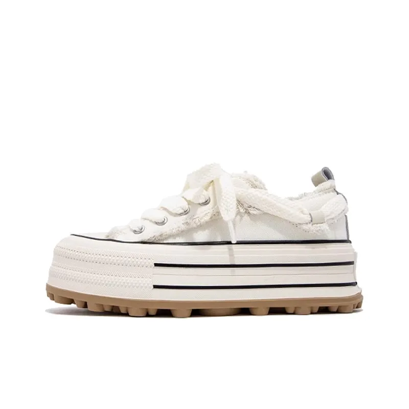 OUBT Slip Resistant, Abrasion Resistant, Breathable, Height Increasing Low Top Canvas Shoes Women's-12