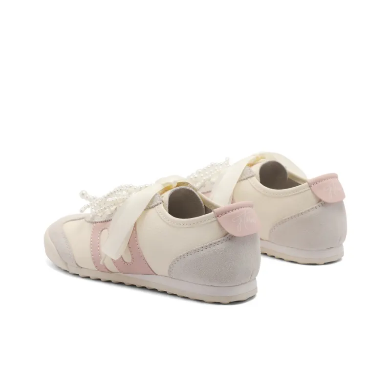 BELLE Casual Shoes Women's Low Top Gray/Apricot-23