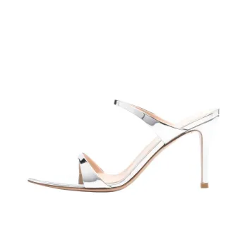 GIANVITO ROSSI Slide Slippers 8.5cm Women's Silver