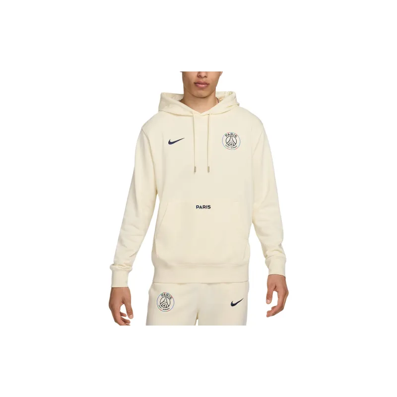Nike Paris Saint Germain Club Men's Nike Soccer French Terry Pullover Hoodie-2