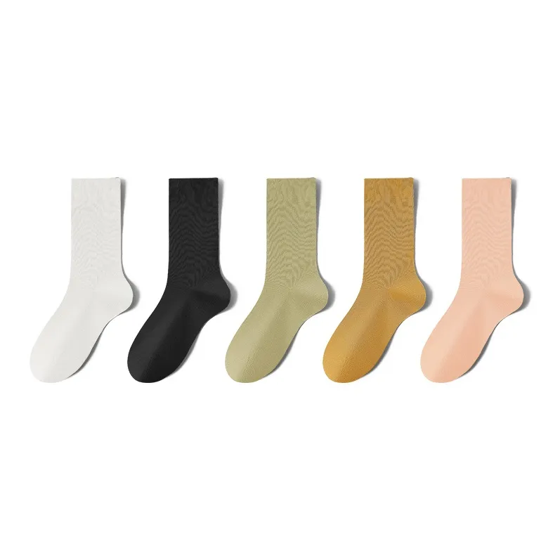 MIIOW Mid Calf Socks Women's 5 Pack-0