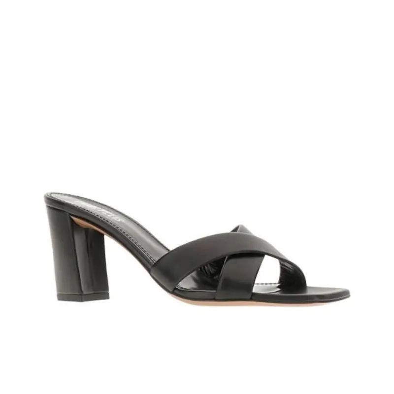 Paris Texas Slide Slippers Women's Black-2