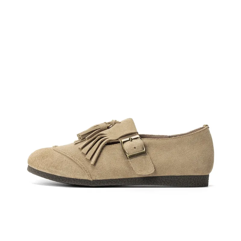 Q.VONTON Loafers Women's Coffee/Apricot-0
