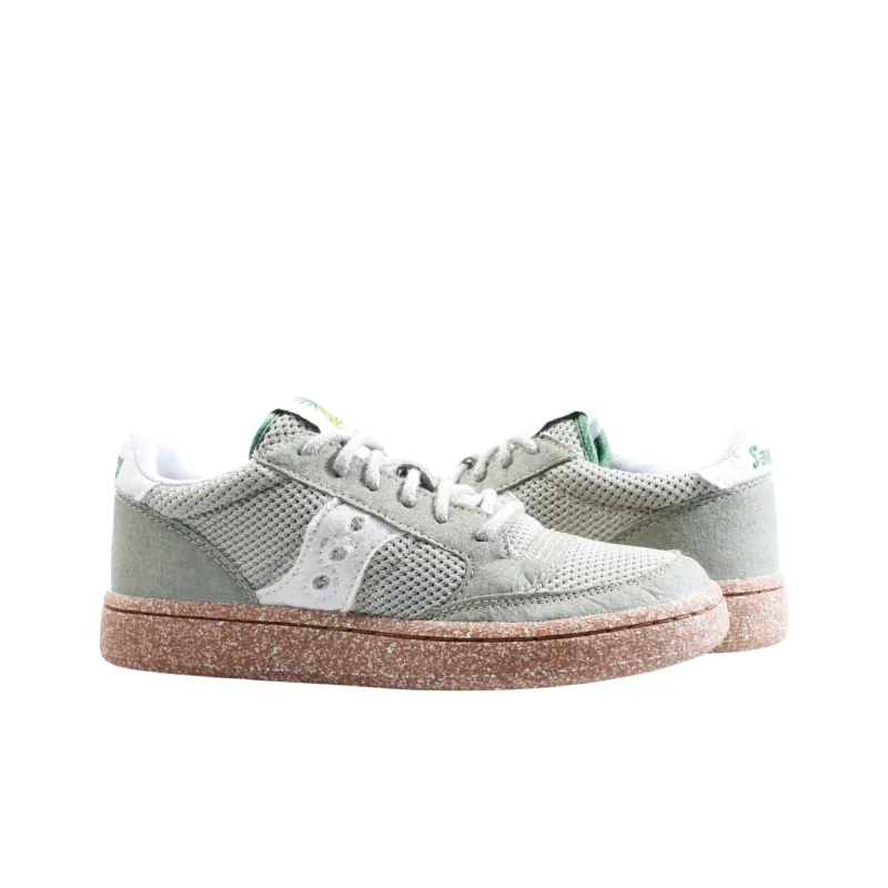 Saucony Jazz Court Anti Slip Wear Resistant Low Top Skateboard Shoes Unisex Green-2