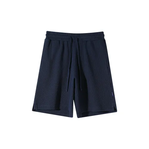 Caver&Hunter Casual Shorts Men Navy Blue