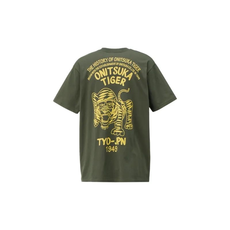 Onitsuka Tiger T Shirt Unisex Green-1