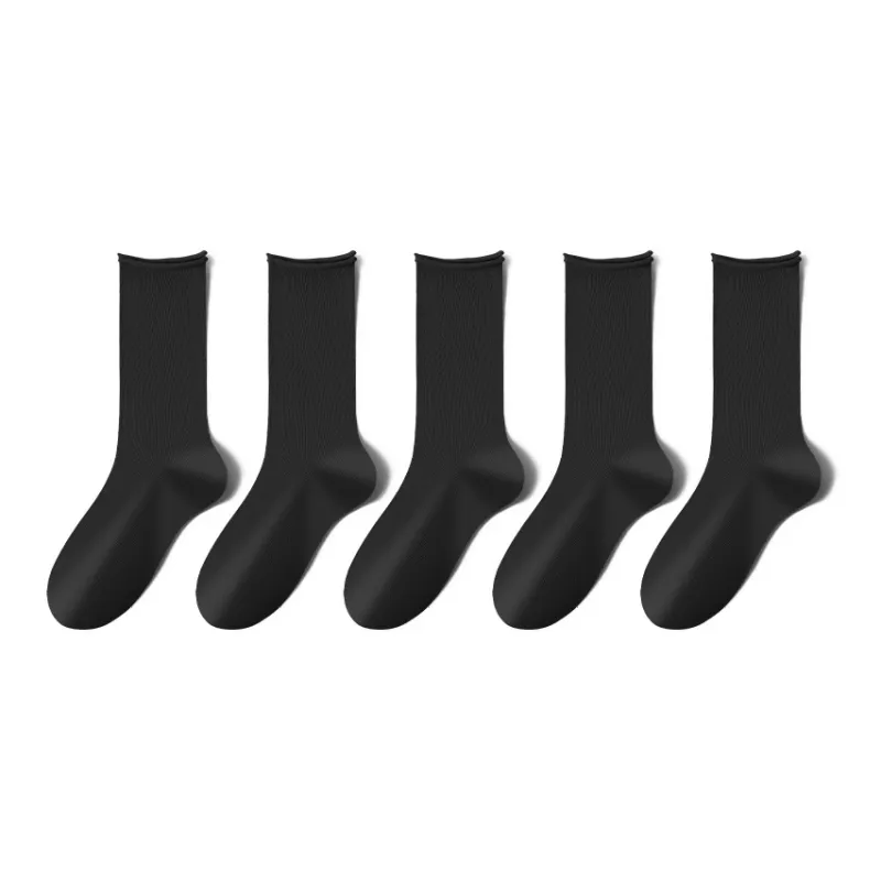 MIIOW Mid Calf Socks Women's 5 Pack-11