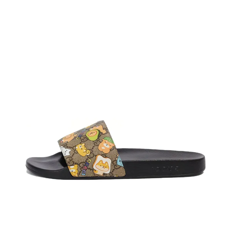 Pika Rar x GUCCI Slide Slippers Men's Black-0