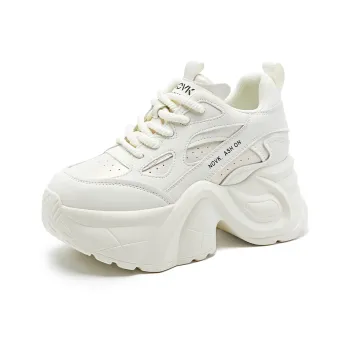 NRDROFFICIAL Chunky Sneakers Women's Low Top Black, Coffee