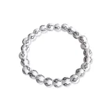 White Beads Cross Beaded Bracelet