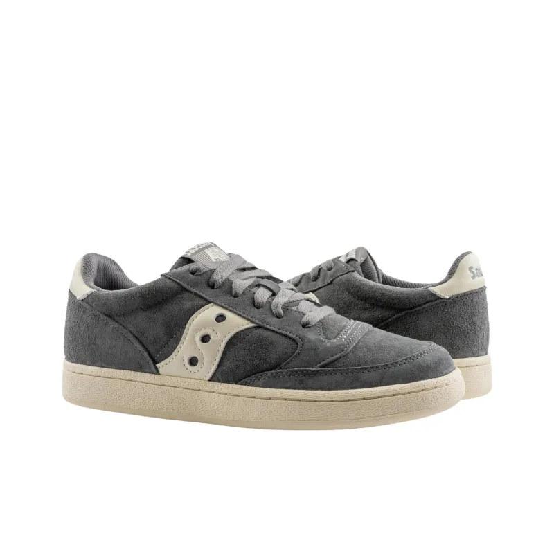 Saucony Jazz Court Anti Slip Wear Resistant Low Top Casual Shoes Men's Gray-2