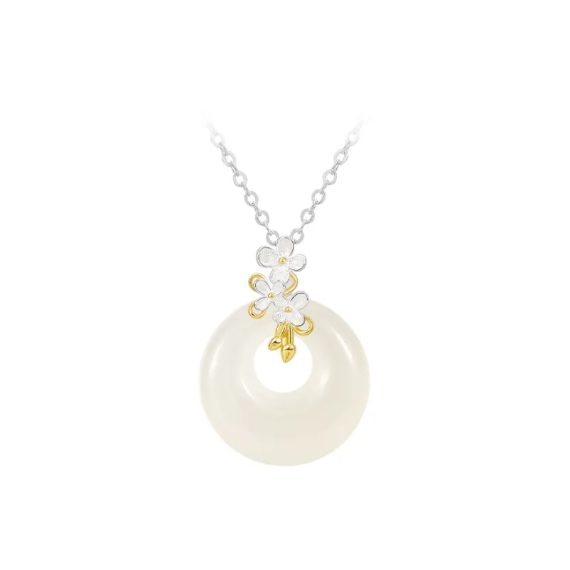 MCK Chalcedony S999 Fine Silver Necklace Women's-11