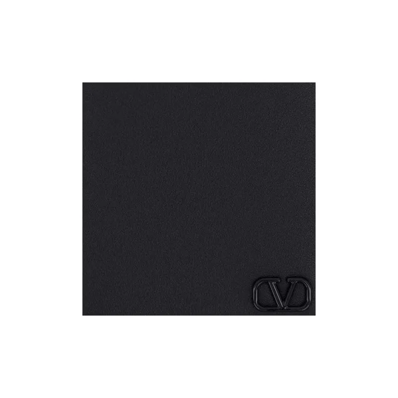 Valentino Leather Wallet Mini Men's Black-3