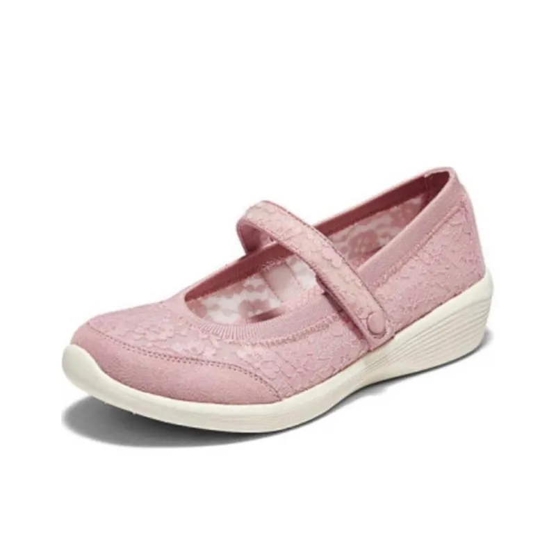 Skechers Modern Comfort Slip Resistant And Breathable Low Top Casual Shoes Women's Rose Red-2