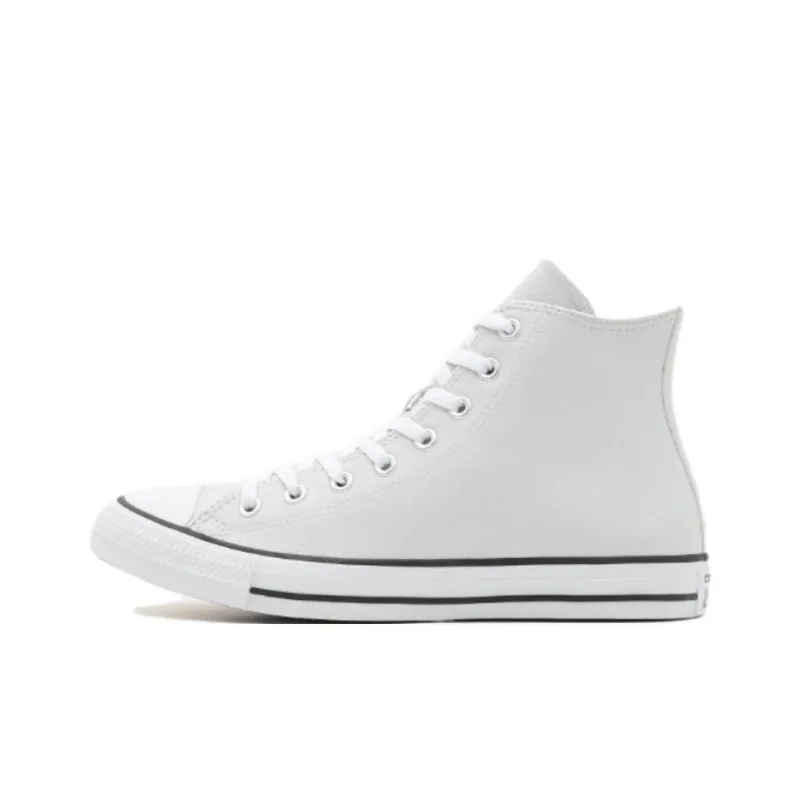 Converse Chuck Taylor All Star Anti Slip Wear Resistant High Top Skateboard Shoes Unisex Gray White-0