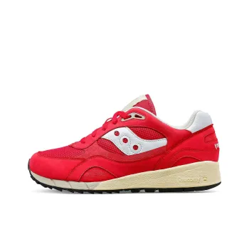 Saucony Shadow 6000 Slip Resistant Low Top Casual Running Shoes Unisex Red