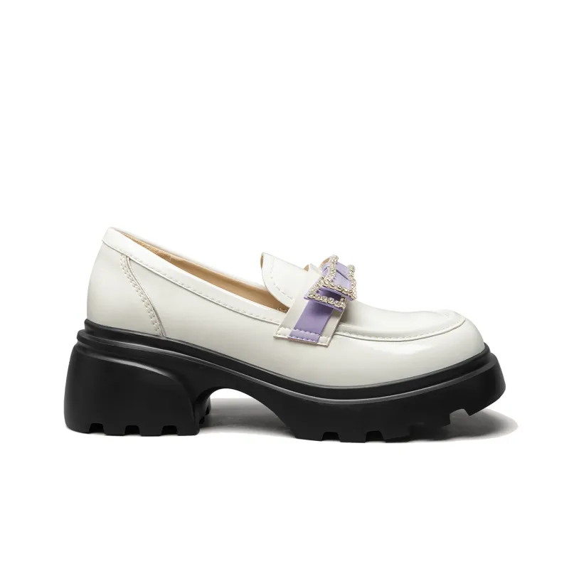Lily Wei Loafers Women's White-1