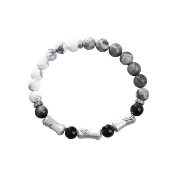 MAGICPOLE Obsidian Jade Bracelets Unisex