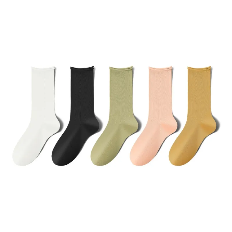 MIIOW Mid Calf Socks Women's 5 Pack-0