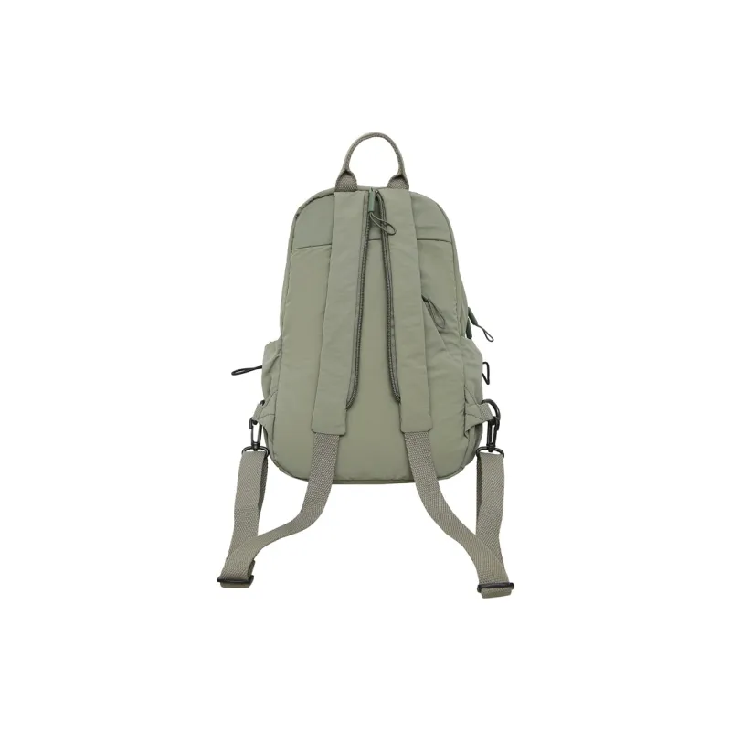 DCLOUD Nylon Fabric Backpack Mini Unisex Khaki/Green/Gray/Black-11