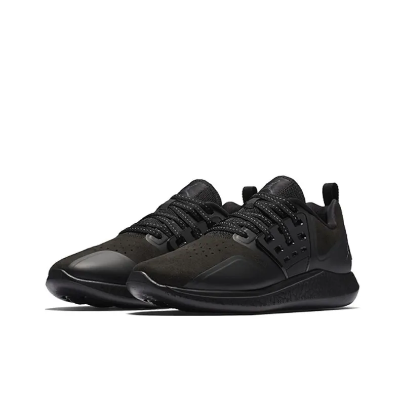 Jordan Anti Slip Wear Resistant Low Top Training Shoes Men's Black-2
