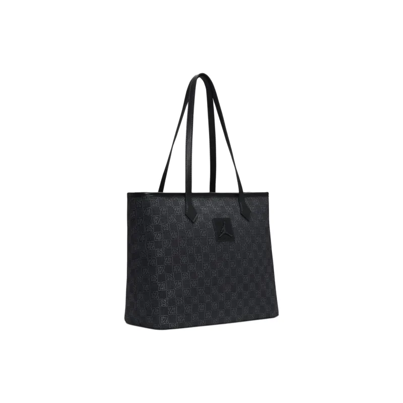 Jordan Monogram Polyester Tote Bag Shopping Bag Shoulder Bag Handbag Men's Black-1