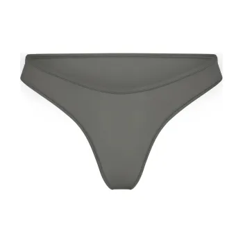SKIMS FITS EVERYBODY DIPPED FRONT THONG Underpants Women's 1 Pack GUNMETAL/Bronze