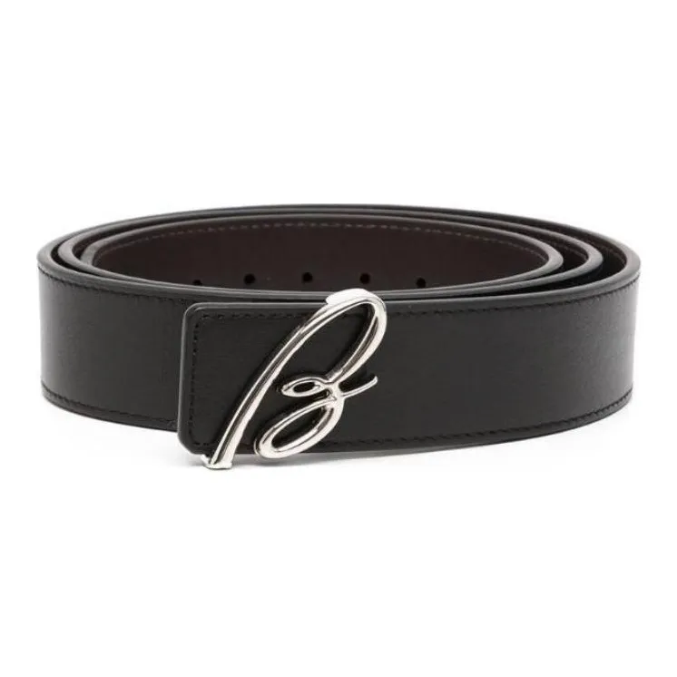Brioni Logo plaque Leather Belt-0