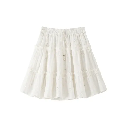 BANANA BABY Casual Short Skirts Women's White