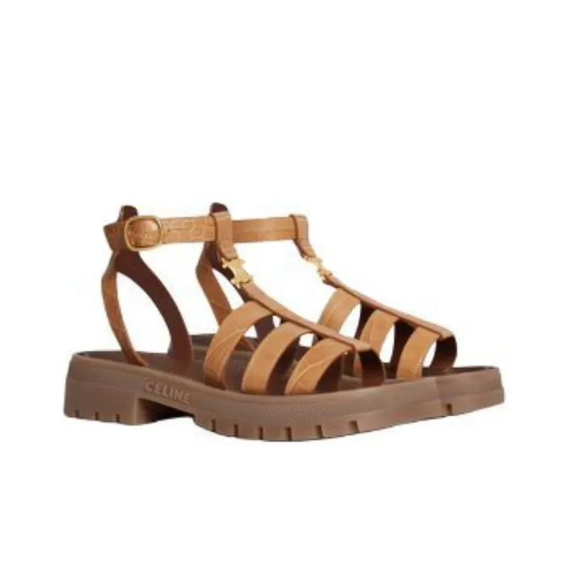 CELINE Roman Sandals Women's Umber-2