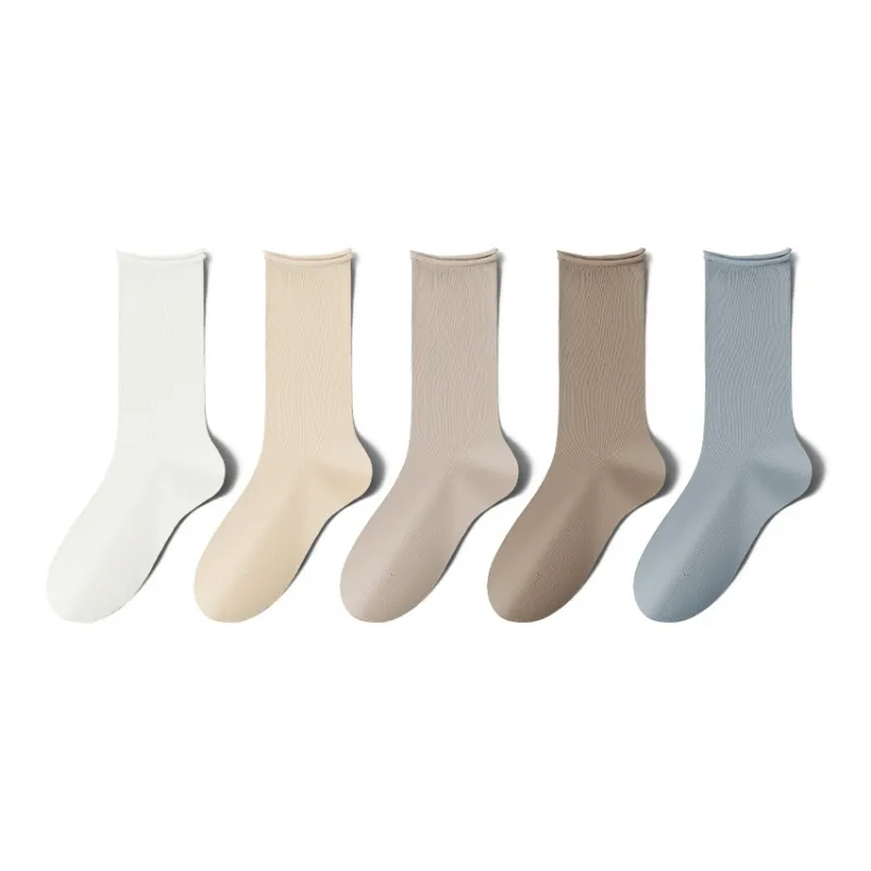 MIIOW Mid Calf Socks Women's 5 Pack-6