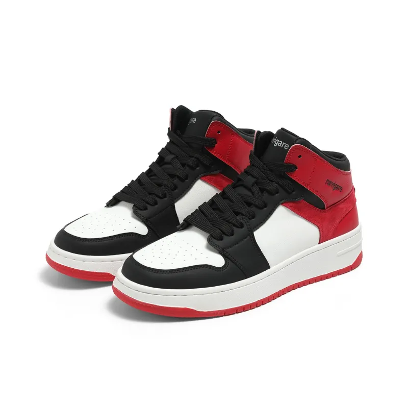 NAVIGARE Cushioning Anti-Slip And Wear-Resistant Balance Rebound Mid-Top Vintage Basketball Shoes Men's-6
