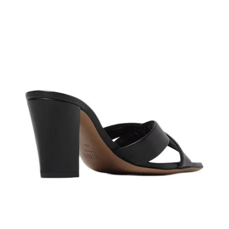 Paris Texas Slide Slippers Women's Black-4