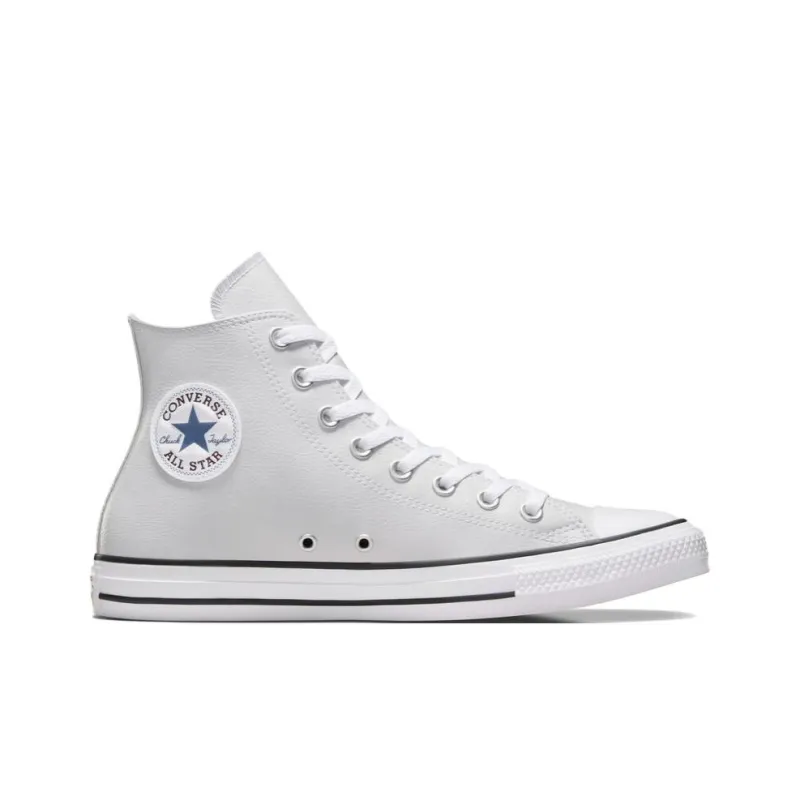 Converse Chuck Taylor All Star Anti Slip Wear Resistant High Top Skateboard Shoes Unisex Gray White-1