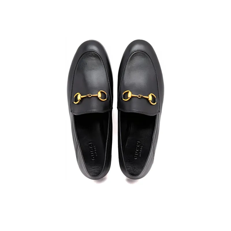 GUCCI Women's Leather Horsebit Loafer 'Black' Women's-3