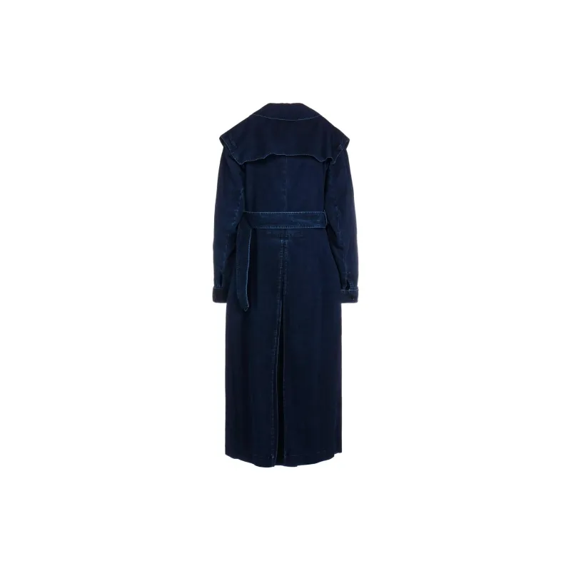 Yohji Yamamoto FW24 Y's Trench Coat Women's Blue-1